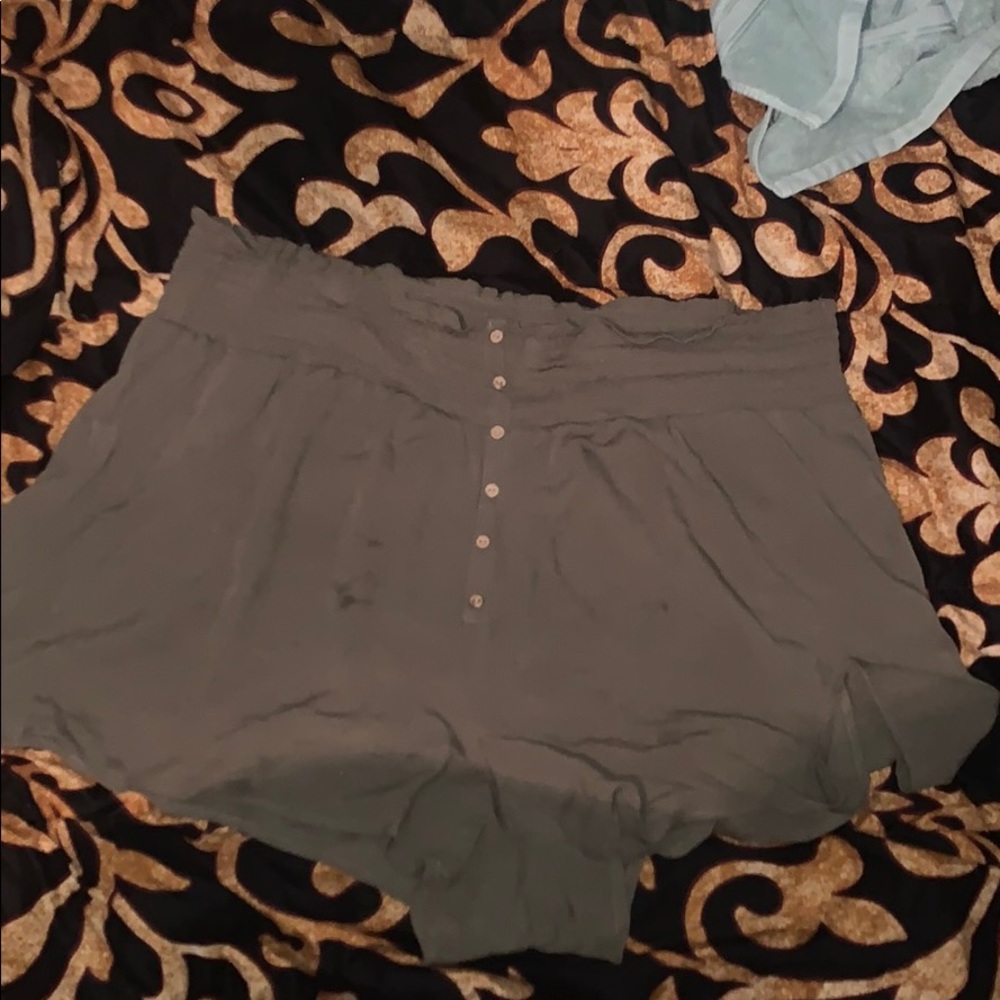 Army green shorts